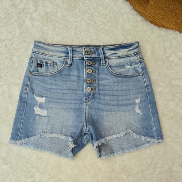 KanCan Button Fly Jean Shorts, Womens 27, Great Condition - Picture 1 of 11